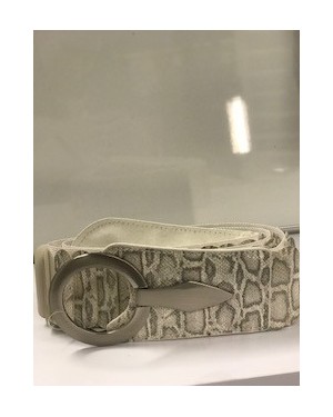 Strikkbelte m/ slangeprint 80 cm