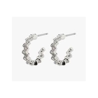 Pilgrim Ester Crystal Hoop Earrings