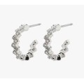 Pilgrim Ester Crystal Hoop Earrings