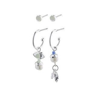 Pilgrim Thankful Asymmetric 2 in 1 Earring