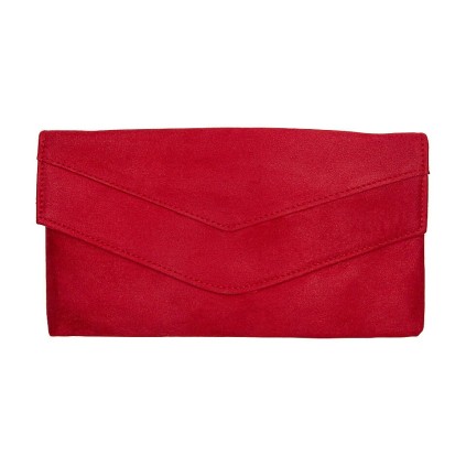 Clutch Velvet Red