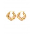 CH Croissant hoops - Pink Sparkle