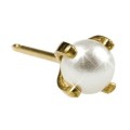 Inverness Øredobber 40C, 24k Prong Pearl 4 mm