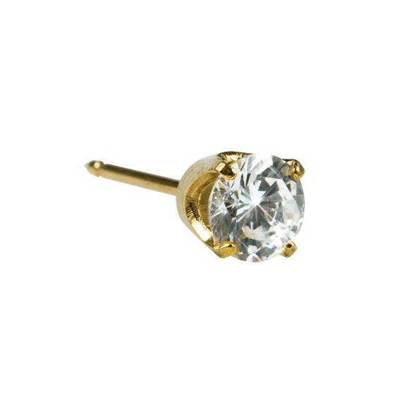 Inverness Øredobber 33C, 24k Ice 5 mm CZ