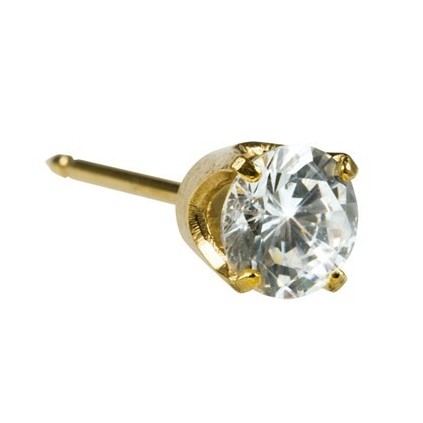 Inverness Øredobber 33C, 24k Ice 5 mm CZ