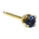 Inverness Øredobber 101C, 14k 3mm sep/blue