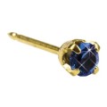 Inverness Øredobber 101C, 14k 3mm sep/blue