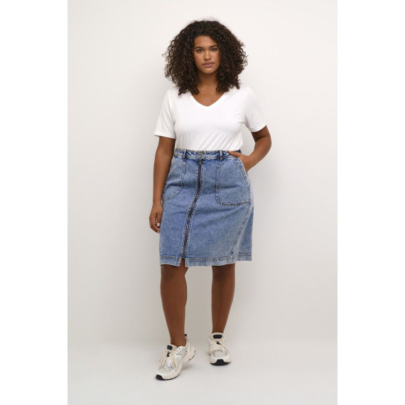Kaffe Cjena A-shape T-Shirt Chalk