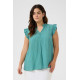 Kaffe Clyana Blouse Teal