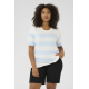 Kaffe Clizzy Striped Po Chalk/L.Blue