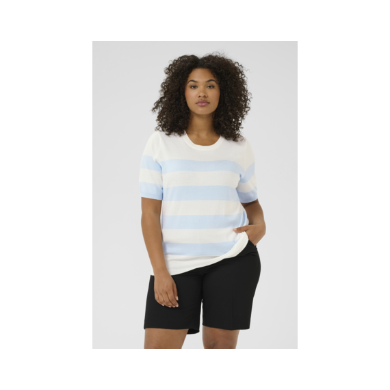 Kaffe Clizzy Striped Po Chalk/L.Blue
