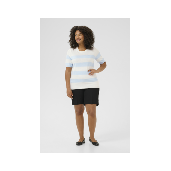Kaffe Clizzy Striped Po Chalk/L.Blue