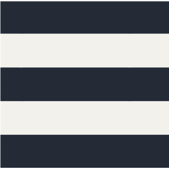 Kaffe Clizzy Striped Po Chalk/Navy