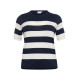 Kaffe Clizzy Striped Po Chalk/Navy