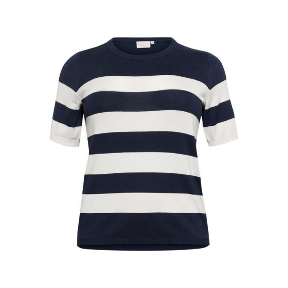Kaffe Clizzy Striped Po Chalk/Navy