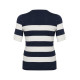 Kaffe Clizzy Striped Po Chalk/Navy
