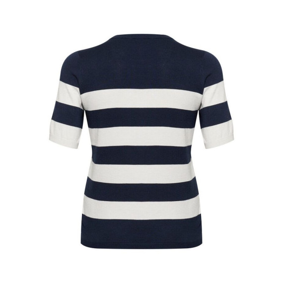 Kaffe Clizzy Striped Po Chalk/Navy