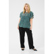 Kaffe Cbelia Blouse Teal/Black/White