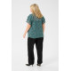Kaffe Cbelia Blouse Teal/Black/White