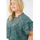 Kaffe Cbelia Blouse Teal/Black/White