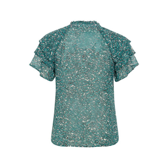 Kaffe Cbelia Blouse Teal/Black/White