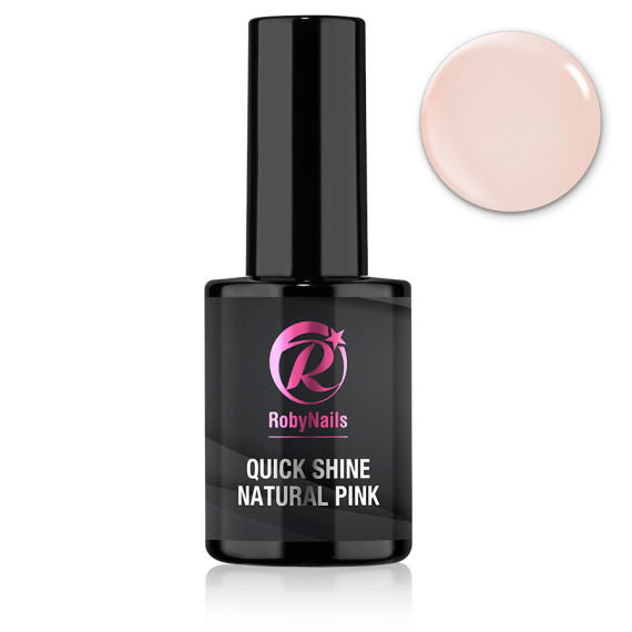 RobyNails Quick Shine Natural Pink