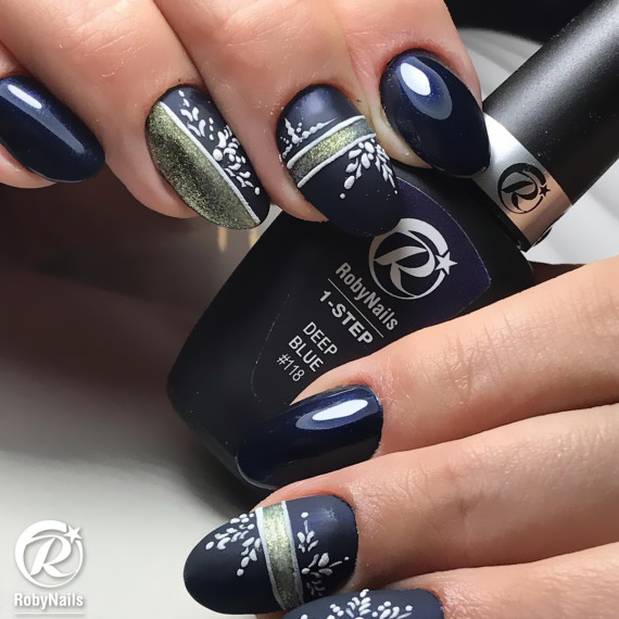 RobyNails 1-Step Deep Blue 118
