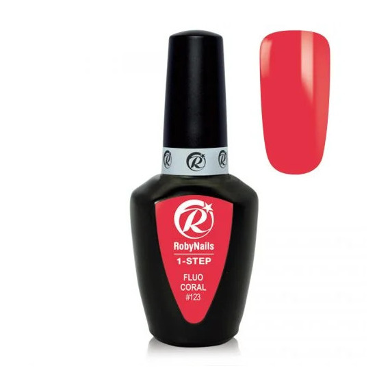 RobyNails 1-Step Fluo Coral 123