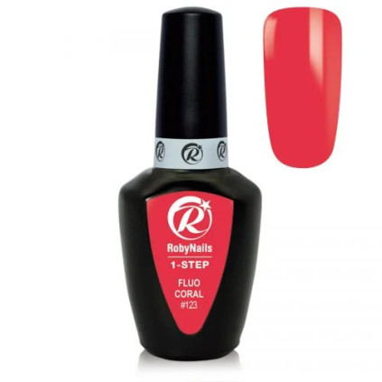 RobyNails 1-Step Fluo Coral 123