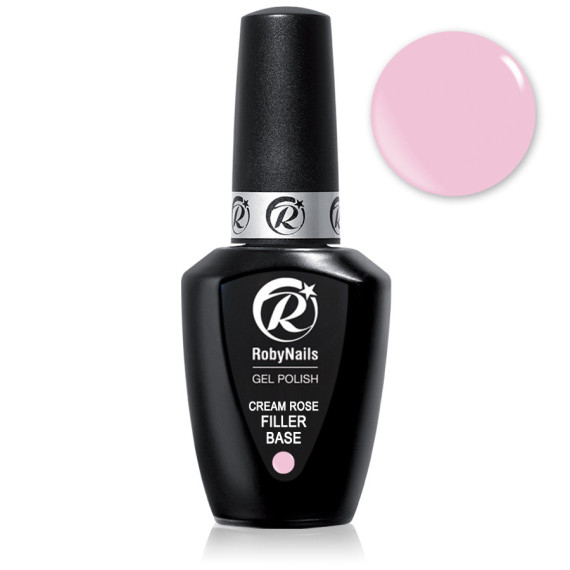 RobyNails Gel Polish Cream Rose Filler Base