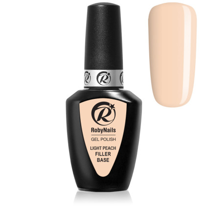 RobyNails Gel Polish Light Peach Filler Base