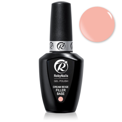 RobyNails Gel Polish Cream Beige Filler Base