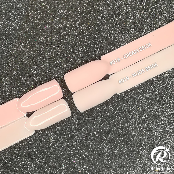 RobyNails Gel Polish Cream Beige Filler Base