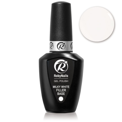 RobyNails Gel Polish Milky White Filler Base