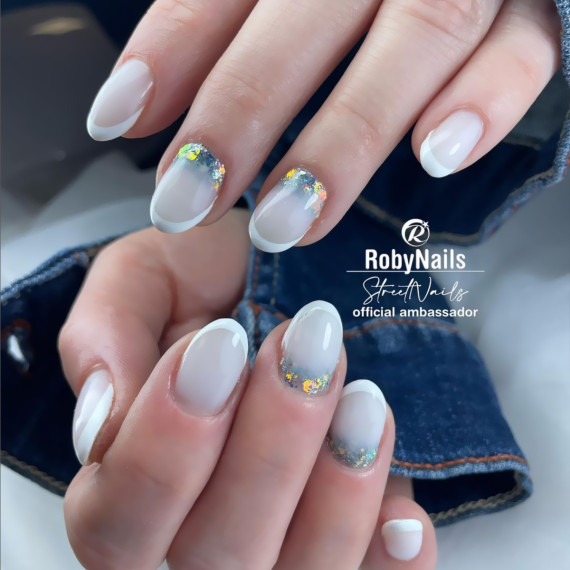 RobyNails Gel Polish Milky White Filler Base