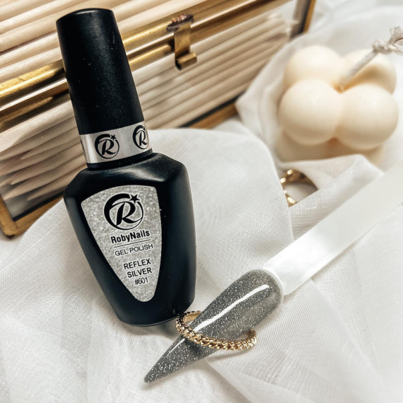 RobyNails Gel Polish Reflex Silver 601