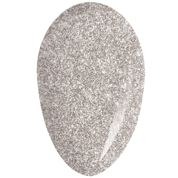 RobyNails Gel Polish Mega Glitter Silver 209