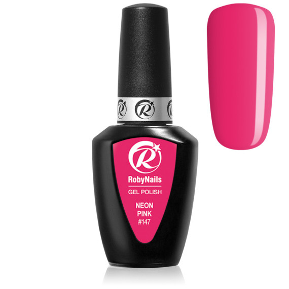 RobyNails Gel Polish Neon Pink 147