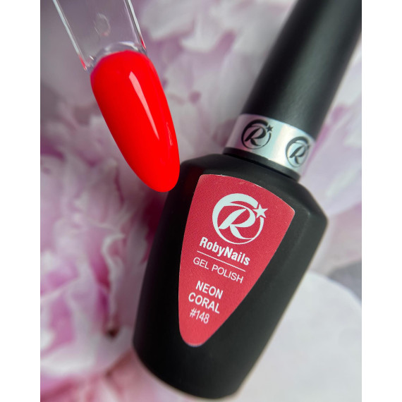 RobyNails Gel Polish Neon Coral 148