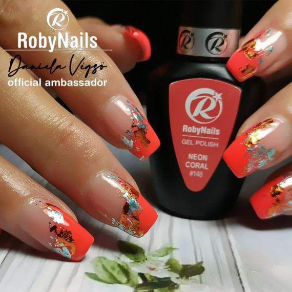 RobyNails Gel Polish Neon Coral 148