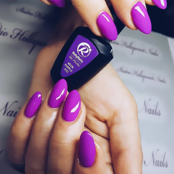 RobyNails Gel Polish Neon Purple 162
