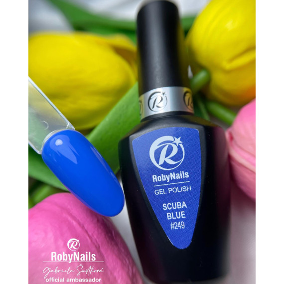 RobyNails Gel Polish Scuba Blue 249