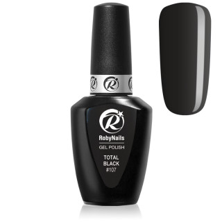 RobyNails Gel Polish Total Black 107