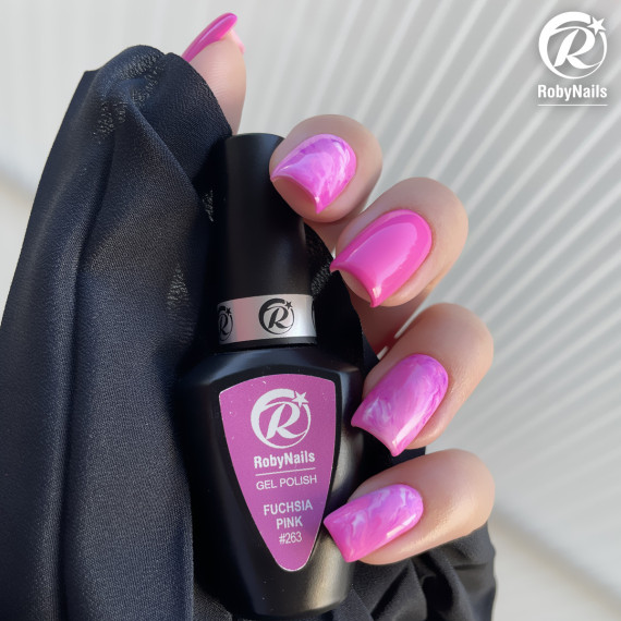 RobyNails Gel Polish Fuchsia Pink 263