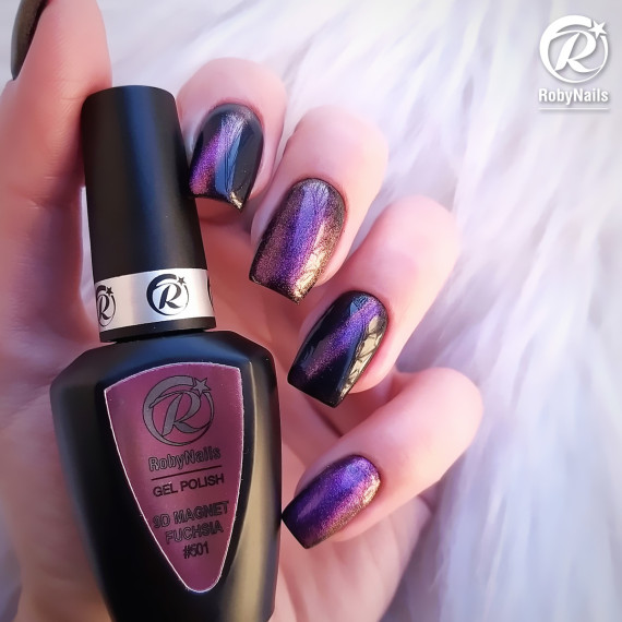 RobyNails Gel Polish 9D Magnet Fuchsia 501
