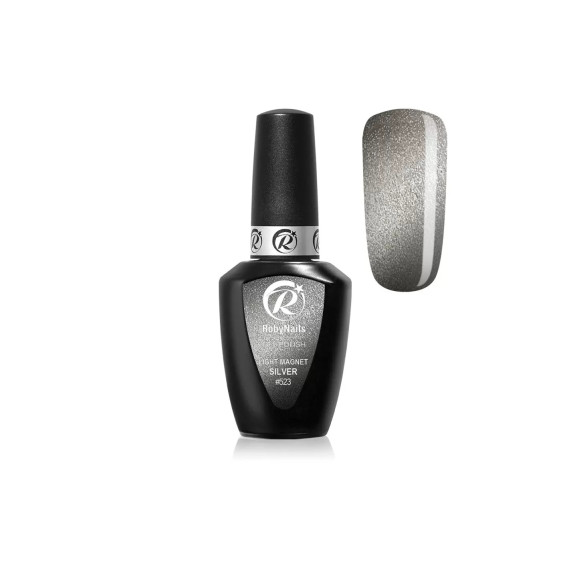RobyNails Gel Polish Light Magnet Silver 523