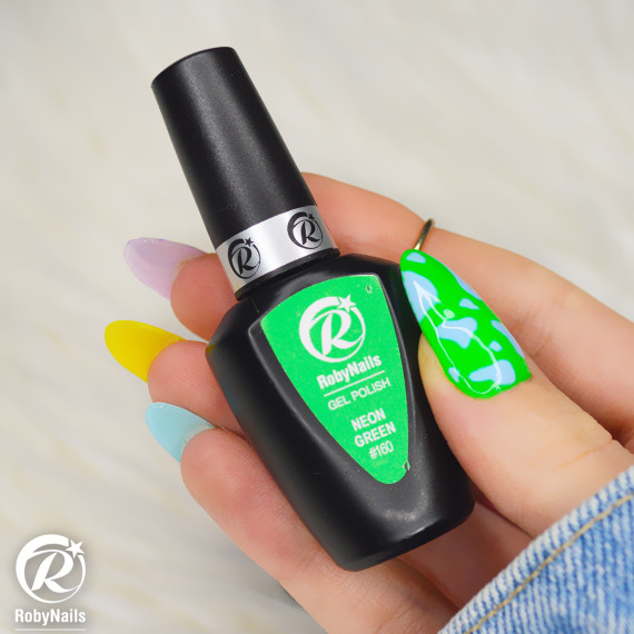 RobyNails Gel Polish Neon Green 160