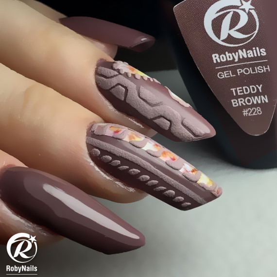 RobyNails Gel Polish Teddy Brown 228