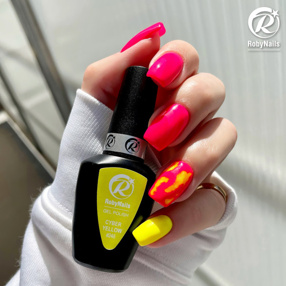 RobyNails Gel Polish Cyber Yellow 248