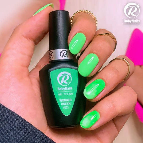 RobyNails Gel Polish Wonder Green 255